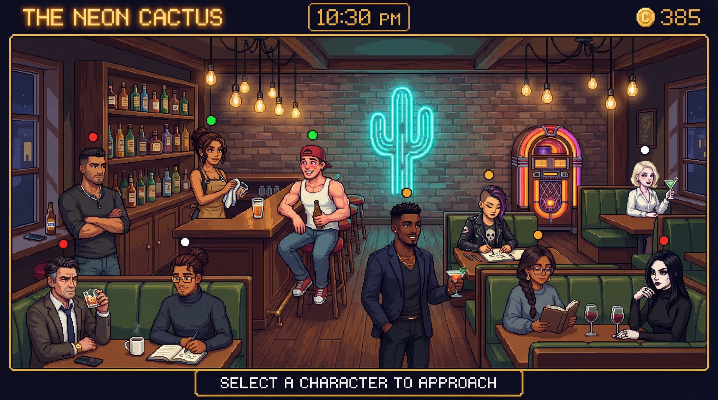 A full evening at The Neon Cactus